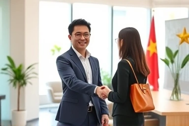 Korean and Vietnamese professionals collaborating for career growth.