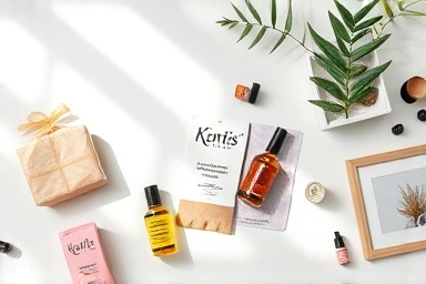Curated lifestyle products on a minimalist background