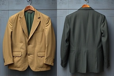 Before and after transformation of a garment through professional clothing repair.