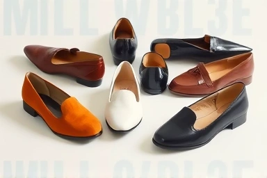 Collection of diverse mary jane shoes, highlighting textures and style