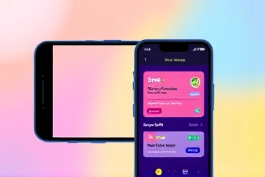 Smartphone screen showing live shopping deals and alerts