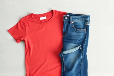 Symbolic representation of a 'buy one get one free' clothing deal.