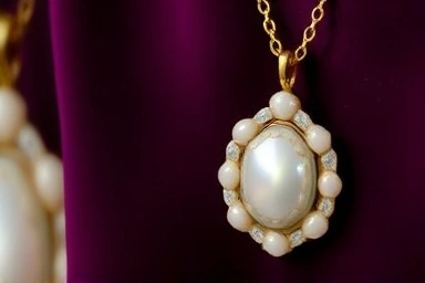 Van Cleef & Arpels Alhambra mother-of-pearl pendant necklace
