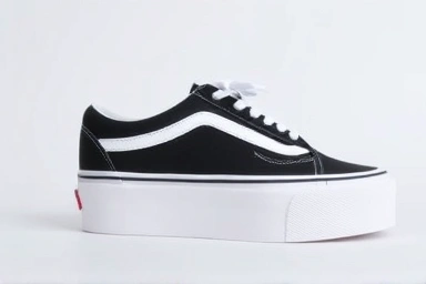 Vans Old Skool Platform sneakers side view, thick sole