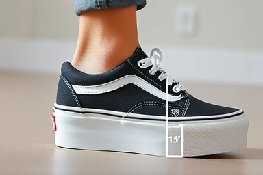 Measuring foot width for Vans Old Skool Platform shoes