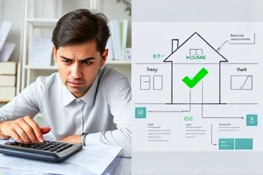 Stressed vs. calm homeowner with tax solution