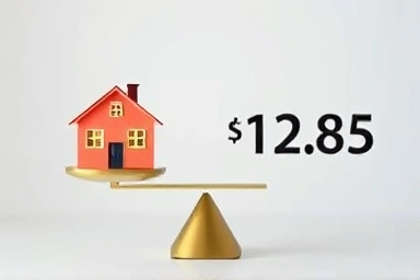 Metaphor for property tax basis shift: real value vs. calculation.