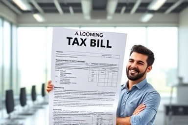 Tax relief and financial control concept