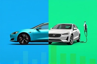 Electric car vs gasoline car tax comparison, showing savings.
