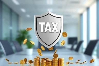 Tax shield protecting assets from falling coins.
