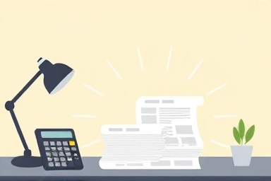 Financial documents and calculator on a modern desk, symbolizing tax benefits.