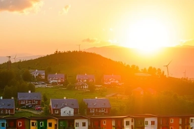 Symbolic image of local community growth and environmental protection.