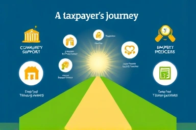 Visual metaphor for the benefits of good tax citizenship.