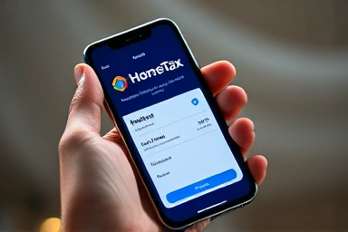 Using HomeTax app for tax refund claim on other income.