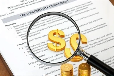 Magnifying glass revealing hidden real estate tax savings.