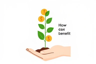 Symbolic image of financial growth through tax savings.