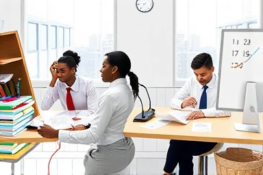Contrasting chaos of solo business management with organized partnership.