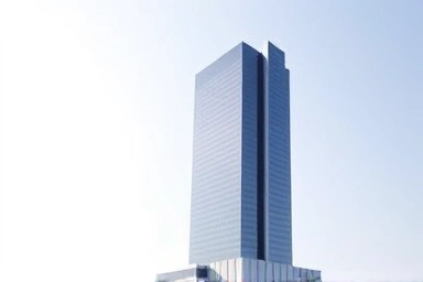 Resilient corporate building symbolizing strength against tax audits.