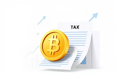 Virtual asset tax, digital coin, financial growth, taxation symbol