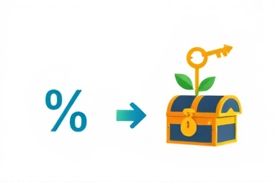 Symbolic representation of tax refund and financial growth.