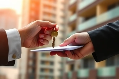 Financial transaction for a high-value property.