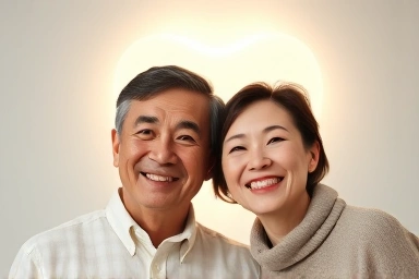 Couple smiling, financial security, dental health, reassurance
