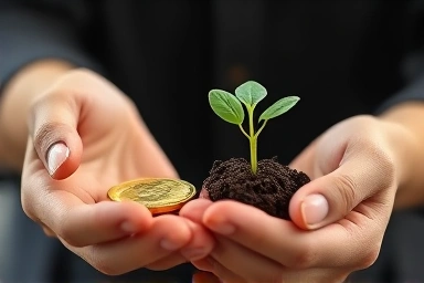 Symbolic representation of retirement savings and investment choices