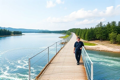 Metaphorical bridge of retirement income, combining fixed and lifelong payments.