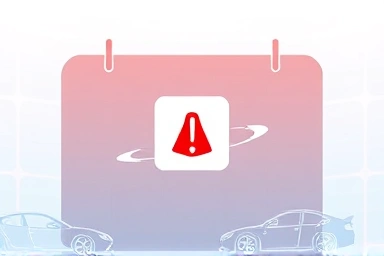 Digital calendar with insurance alert notification icon