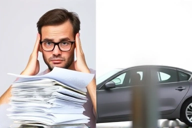 Contrast of financial worry vs. security with car insurance