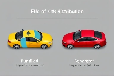 Visualizing car insurance risk distribution for multiple vehicles