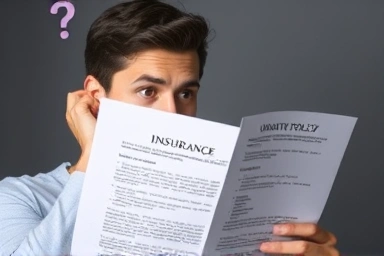 Person contemplating insurance contract, questioning cancellation rights