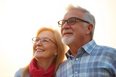 Couple planning for a secure future with insurance