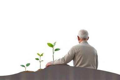 Elderly couple enjoying a secure and happy retirement.
