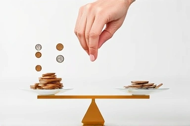 Symbolic scale comparing national pension early vs delayed withdrawal benefits.