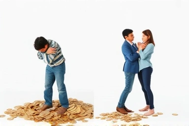 Shared premium payment versus full individual burden for workers.