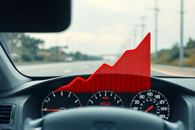 Car dashboard financial loss vs safe driving prevention