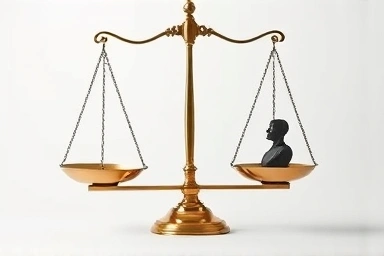 Financial scale showing unequal cancer coverage