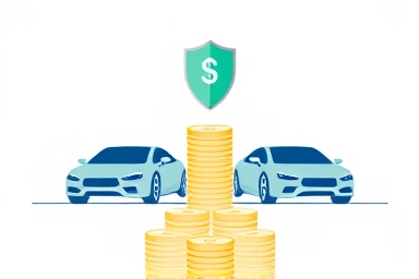 Two cars merging for insurance savings and protection.