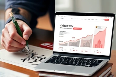 Calligraphy art creation meets online business success