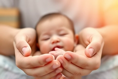Symbol of trust and security in childcare services.