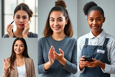 Diverse individuals demonstrating skills for income and growth