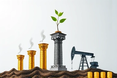 Diversified portfolio with commodity assets symbolizing resilience and growth.