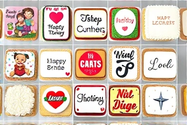 Variety of custom lunchbox cake designs and themes.