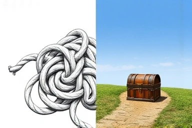 Complex taxes vs. simplified financial path.