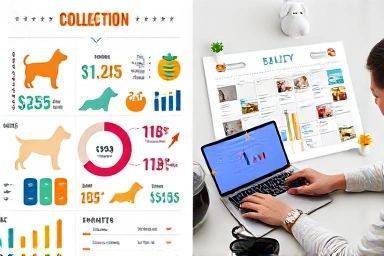 Infographic showing dog walking income potential and strategic planning.