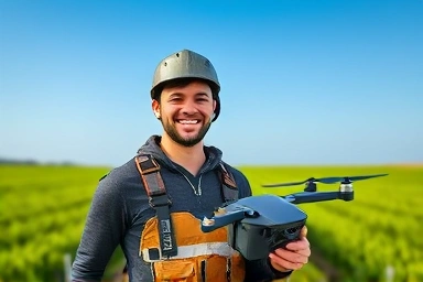Drone operator achieving high profits in agriculture.