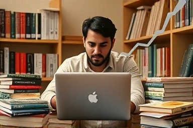 Freelance translator working remotely, earning money, language expertise.