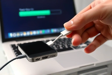 Connecting USB to damaged phone for data transfer