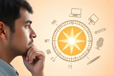 MBTI compass guiding to online side hustle opportunities